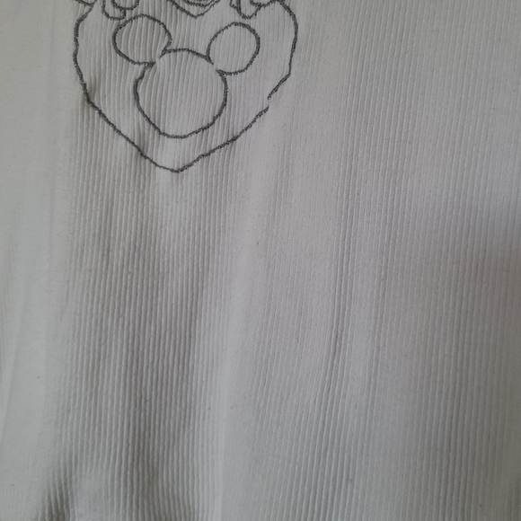 Mickey & Co. - Vintage Ribbed Cotton Minnie Mouse Baby Tee - Size M - Picture 9 of 11